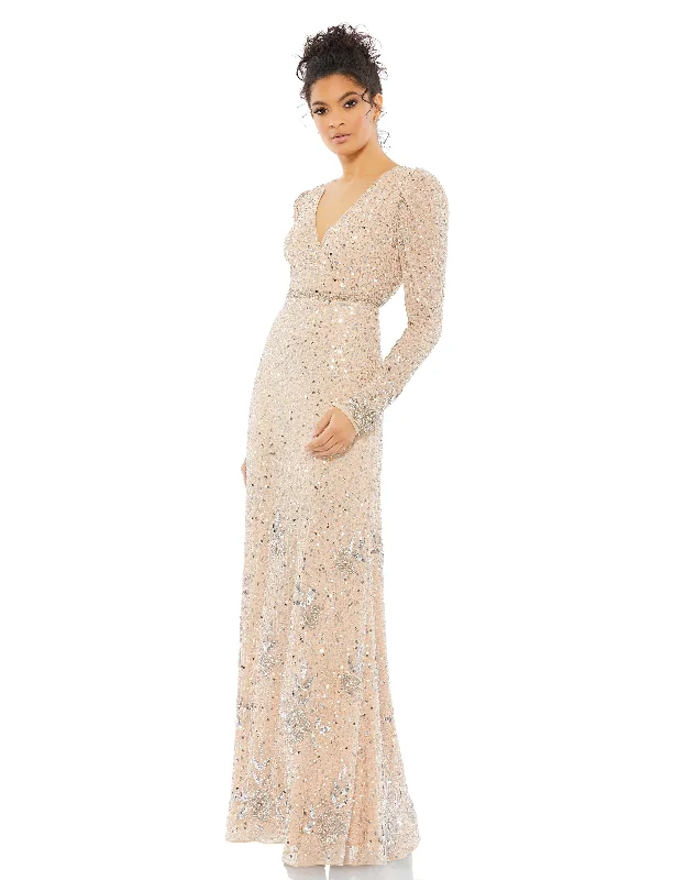 Midnight Madness puff sleeve dressMac Duggal 10769 Dress