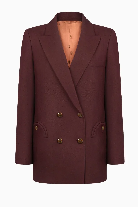 Daily Deals classic jacketBlazé Milano Misaka Everynight Blazer - Eggplant
