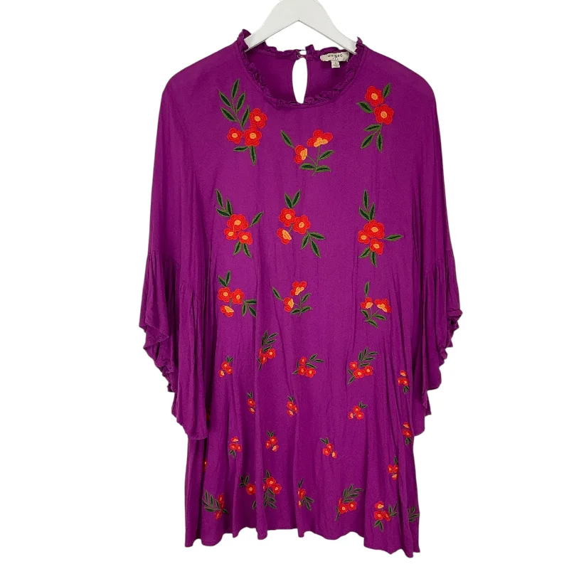 Instant Discount long sleeve dressDress Casual Short By Umgee In Purple, Size: L