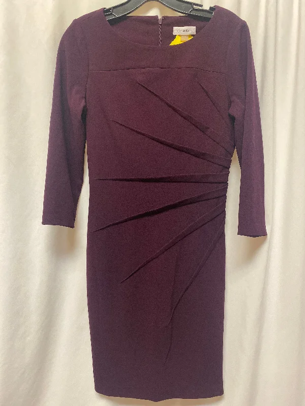 Super Sale sleeveless dressDress Casual Midi By Calvin Klein In Purple, Size: S