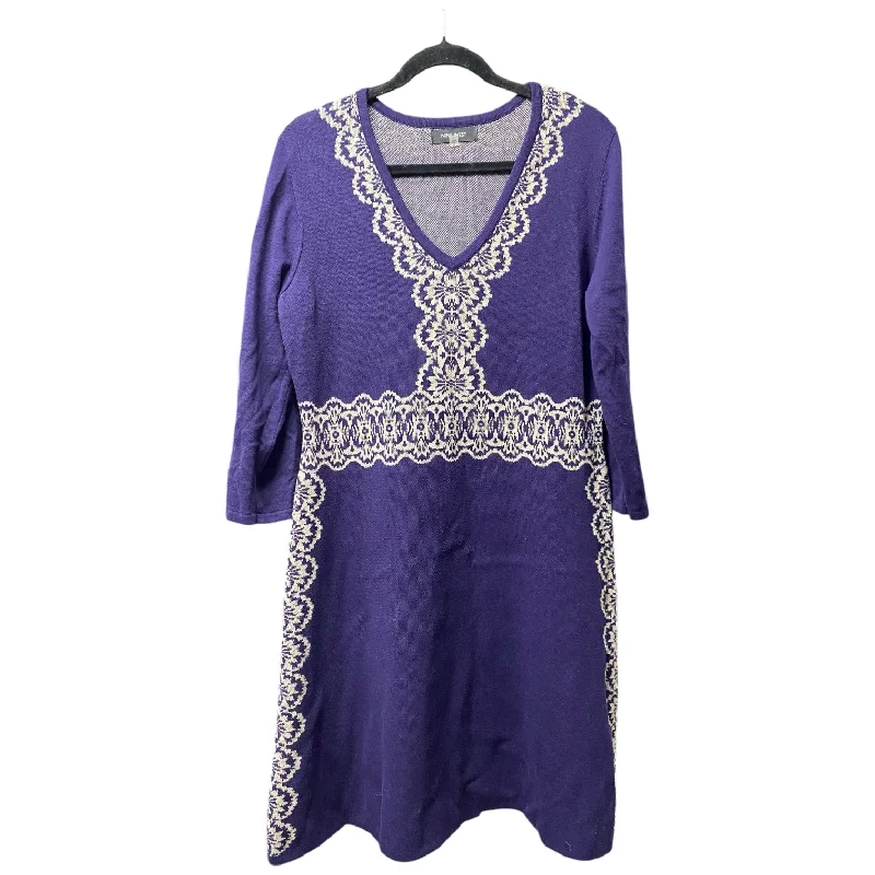 Steals and Deals casual knit dressDress Sweater By Nine West In Purple, Size: Xl