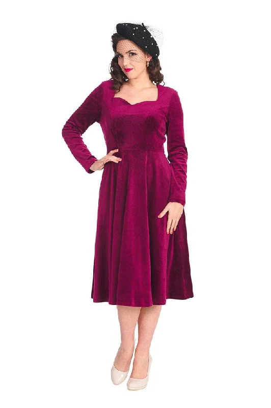 Exclusive Access statement dressA Royal Evening Swing Dress