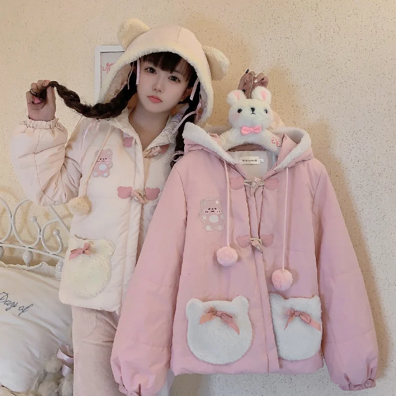 Bargain Bin high-quality coatSissy the shepherd~Bear Pupu~Winter Lolita Padded Coat Cute Lolita coat