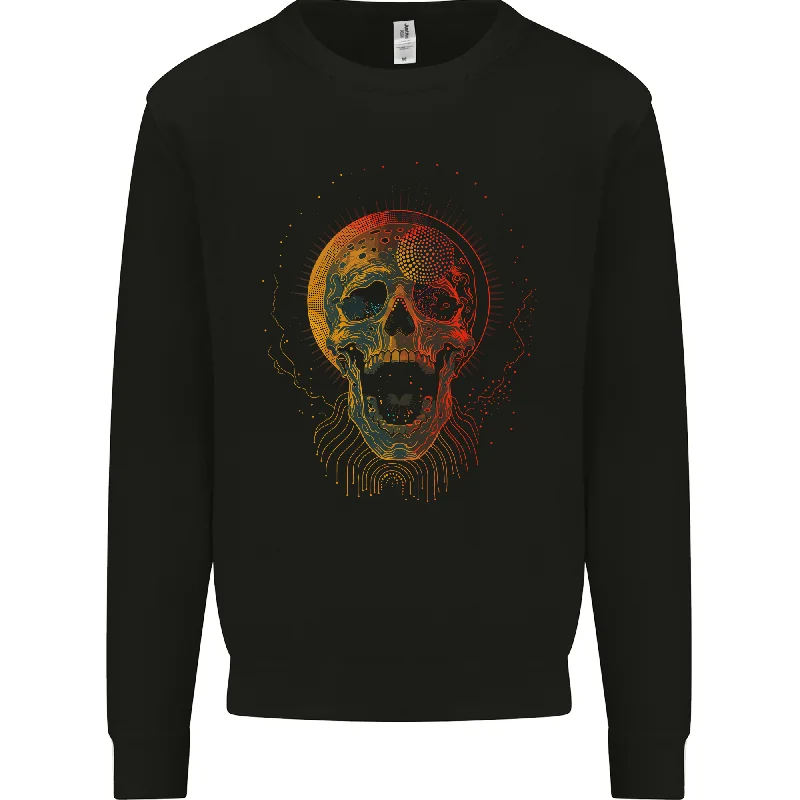 Daily Specials Cyberspace Skull Mens Sweatshirt Jumper