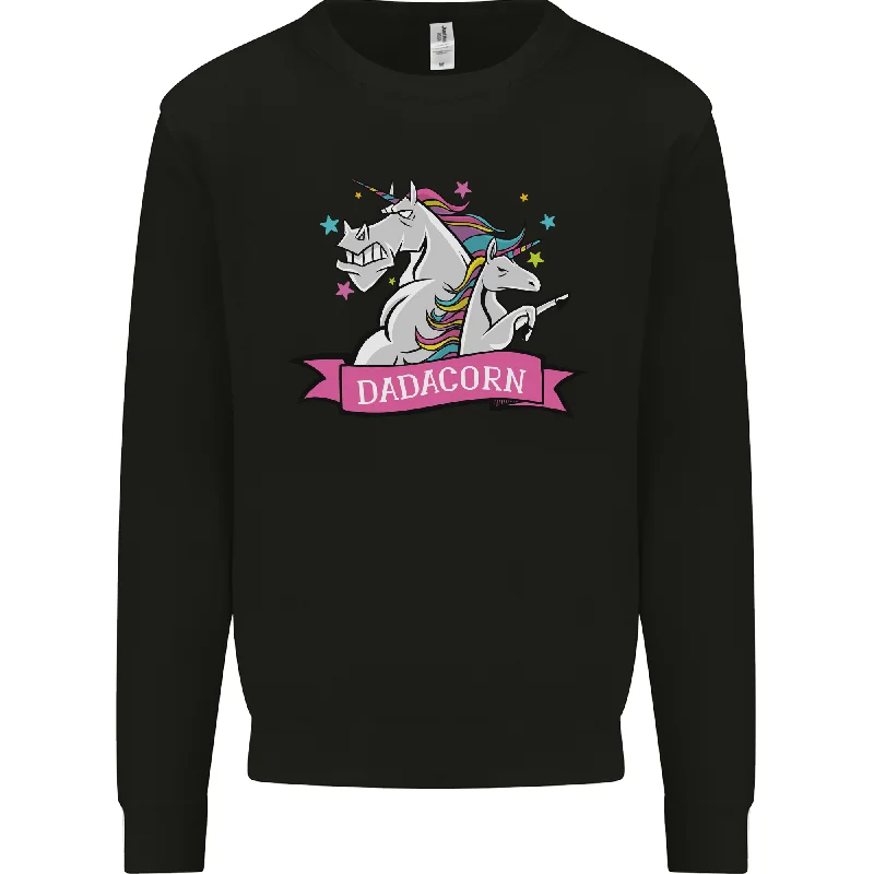 Mega Sale Dadicorn Funny Fathers Day Unicorn Mens Sweatshirt Jumper