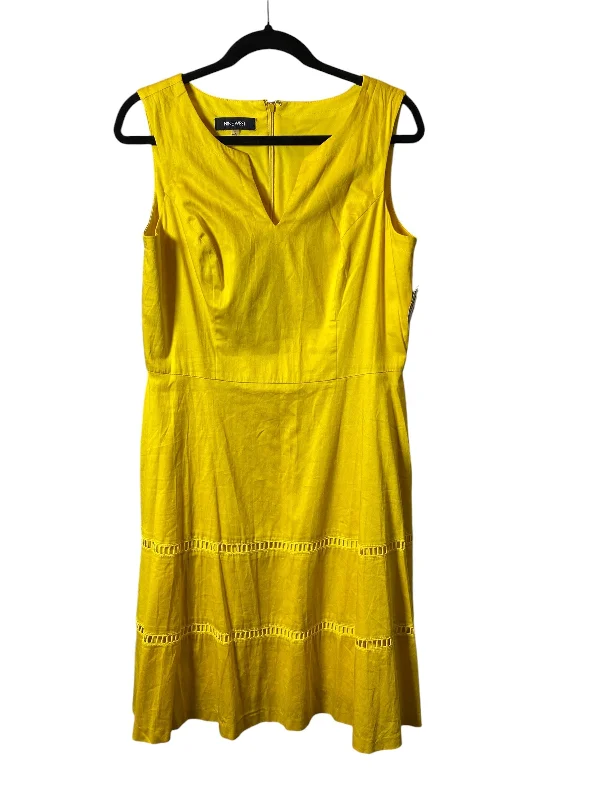 Major Savings textured dressDress Casual Midi By Nine West In Yellow, Size: M