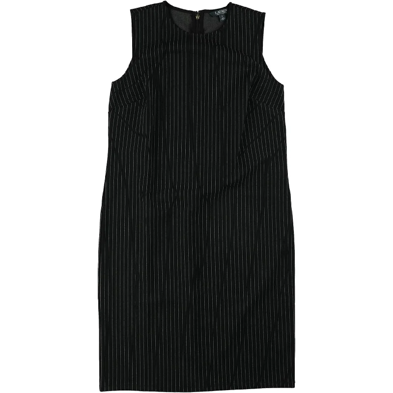 wool dressRalph Lauren Womens Sleeveless Shift Dress, Black, Large