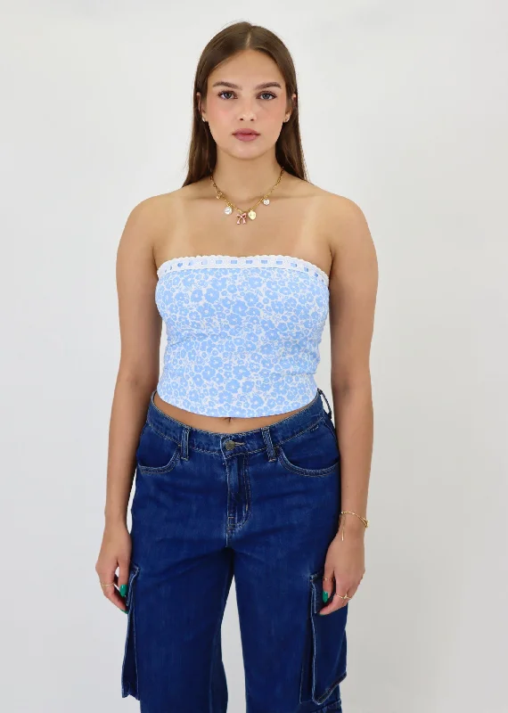 Midnight Madness oversized coatDitsy Tube Top ★ Blue Floral