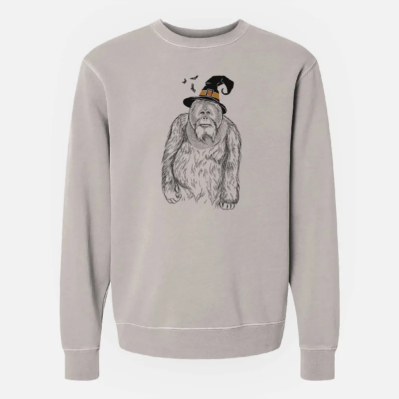 Bargain Blast Witch Horace the Male Orangutan - Unisex Pigment Dyed Crew Sweatshirt