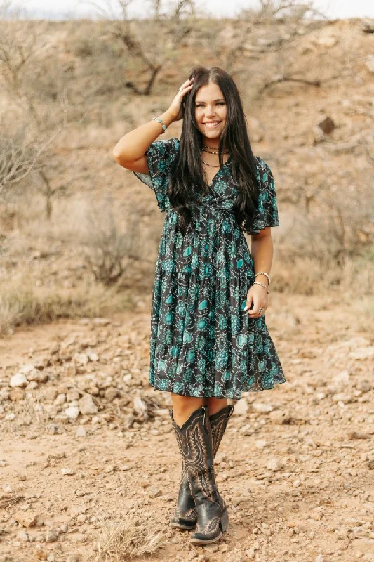 Bonus Savings flowy evening dressSterling Kreek Navajo Country Dress