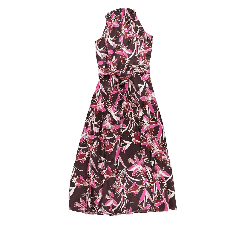 Instant Savings stylish dressBar Iii Womens Floral Midi Dress