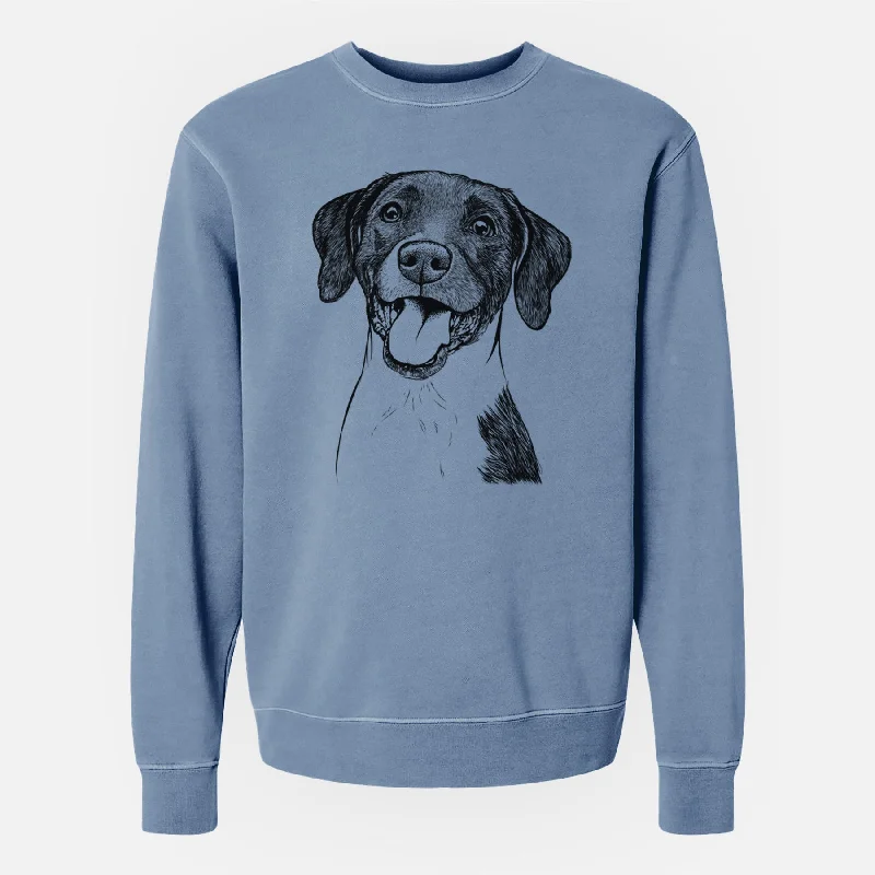Don't Wait Bare Harper the Mixed Breed - Unisex Pigment Dyed Crew Sweatshirt