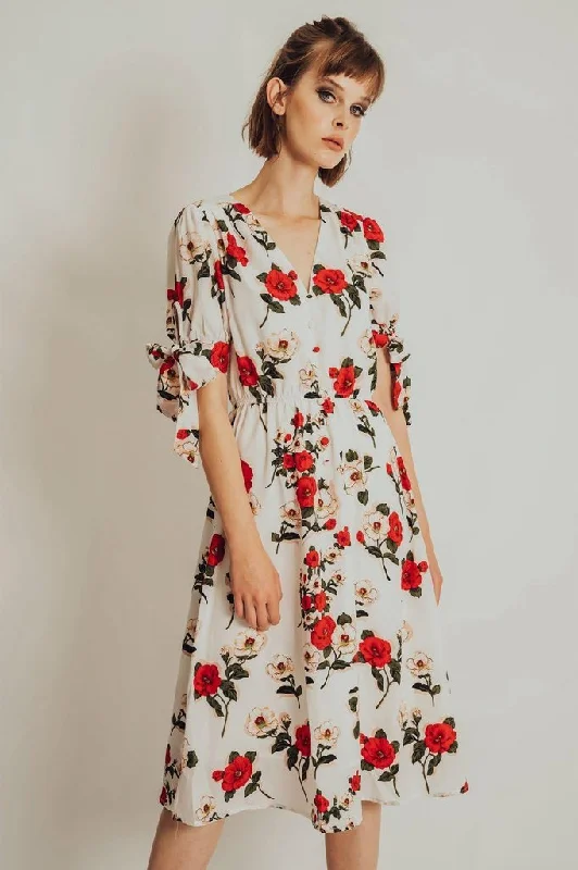 Super Savings romantic dressLorelei Floral Calf Length Dress