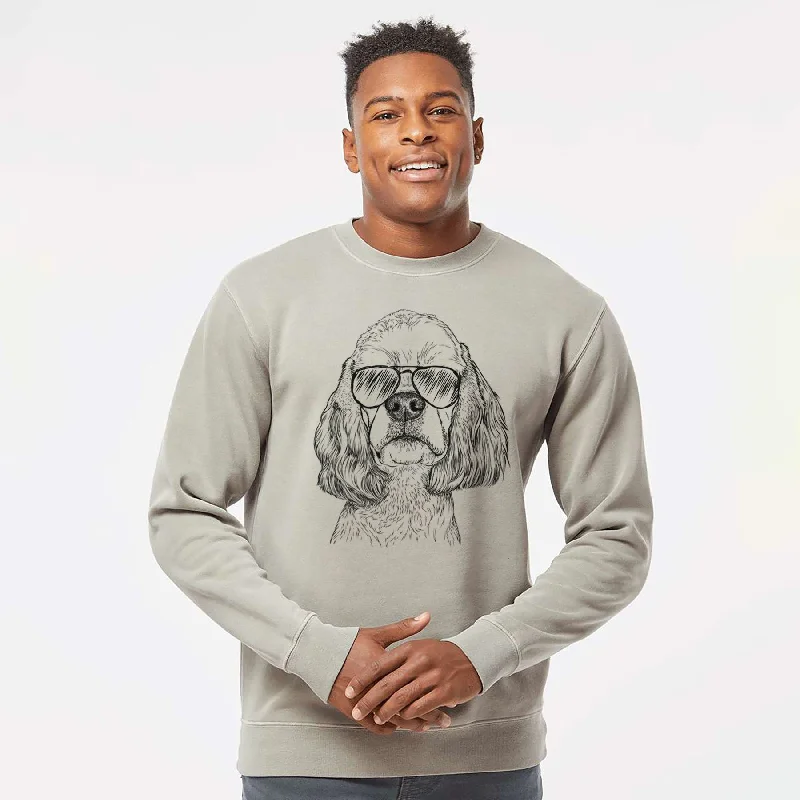 Take Advantage Aviator Oakley the American Cocker Spaniel - Unisex Pigment Dyed Crew Sweatshirt Take Advantage Aviator Oakley the American Cocker Spaniel - Unisex Pigment Dyed Crew Sweatshirt