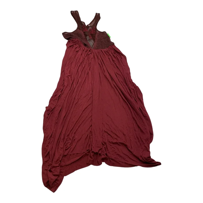 Stock Up and Save silk dressDress Casual Midi By Free People In Red, Size: Xs