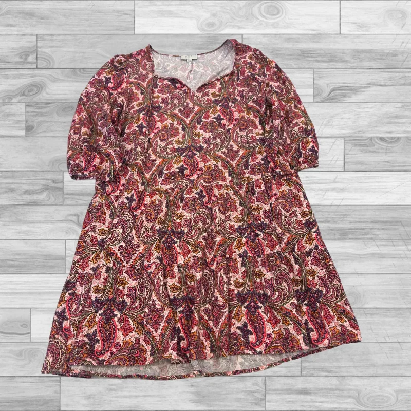 Price Smash backless dressDress Casual Short By Loft In Paisley Print, Size: Mp