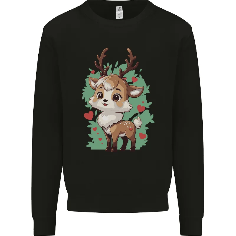 Special Price Christmas Cute Reindeer Xmas Mens Sweatshirt Jumper