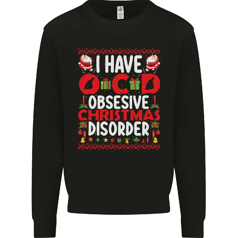 Unmissable Offer Christmas OCD Funny Xmas Mens Sweatshirt Jumper