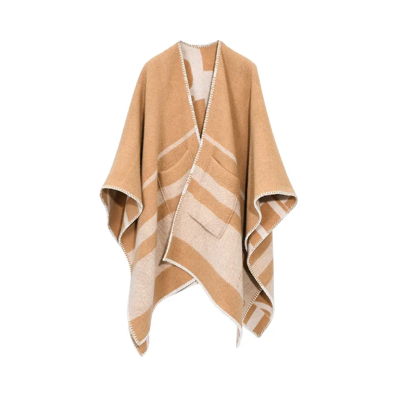 Can't Miss Max Mara Women's Printed Wool Poncho