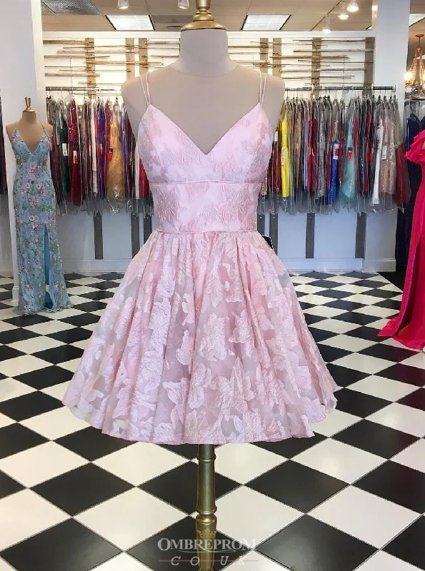 mini dressCharming A-line Pink Short Prom Dress Graduation Dress