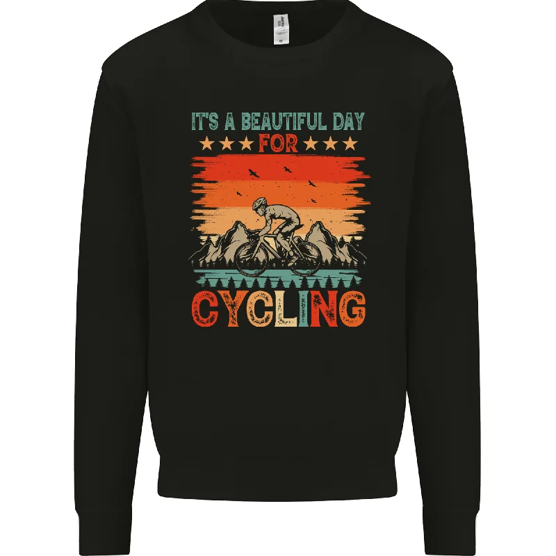 Don't Wait Cycling Day Funny Cyclist Bicycle MTB Bike Mens Sweatshirt Jumper