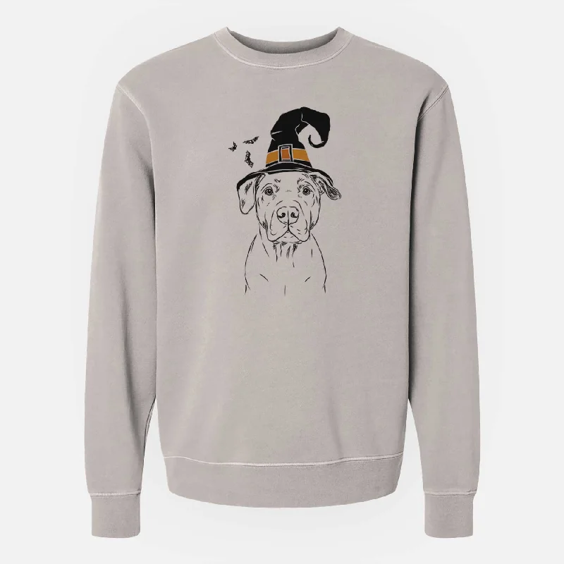 The Best Prices Witch Kadin the Pitbull - Unisex Pigment Dyed Crew Sweatshirt