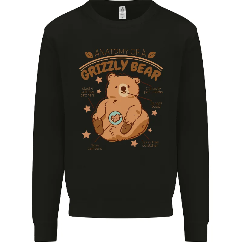 Lowest Price minimaAnatomy of a Grizzly Bear Mens Sweatshirt Jumper