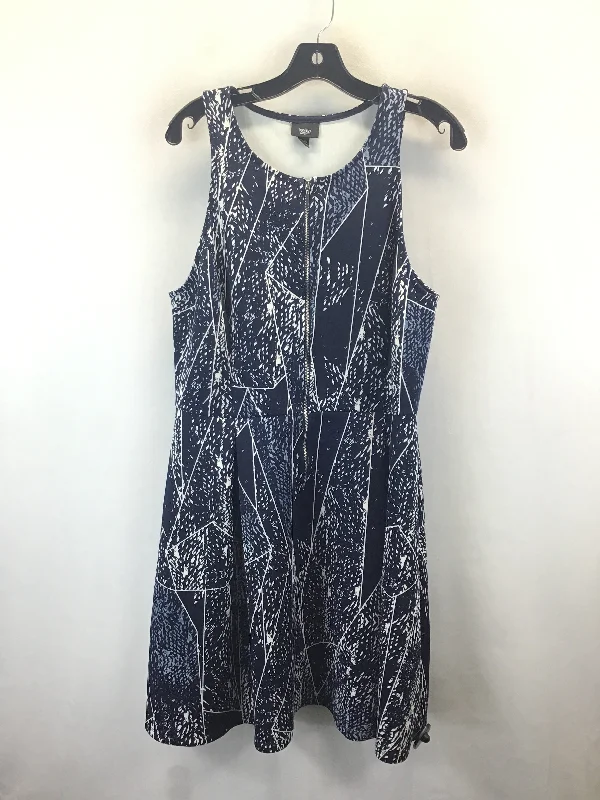 Today's Special velvet dressDress Work By Mossimo In Navy, Size: 2x