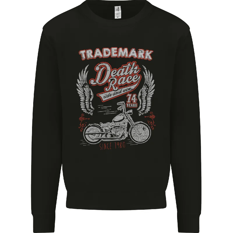 Discount Deals Death Race Motorcycle Motorbike Biker Mens Sweatshirt Jumper