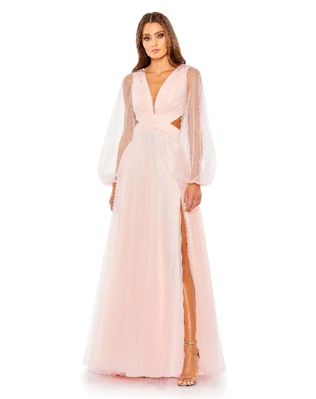 Get It Before It’s Gone v-neck dressMac Duggal 70174 Dress