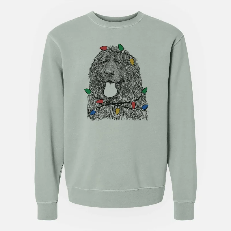 Buy More, Save More Christmas Lights Neptune the Newfoundland - Unisex Pigment Dyed Crew Sweatshirt Buy More, Save More Christmas Lights Neptune the Newfoundland - Unisex Pigment Dyed Crew Sweatshirt