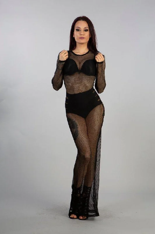 Weekend Special mini dressAdrianna Dress In Black Fishnet