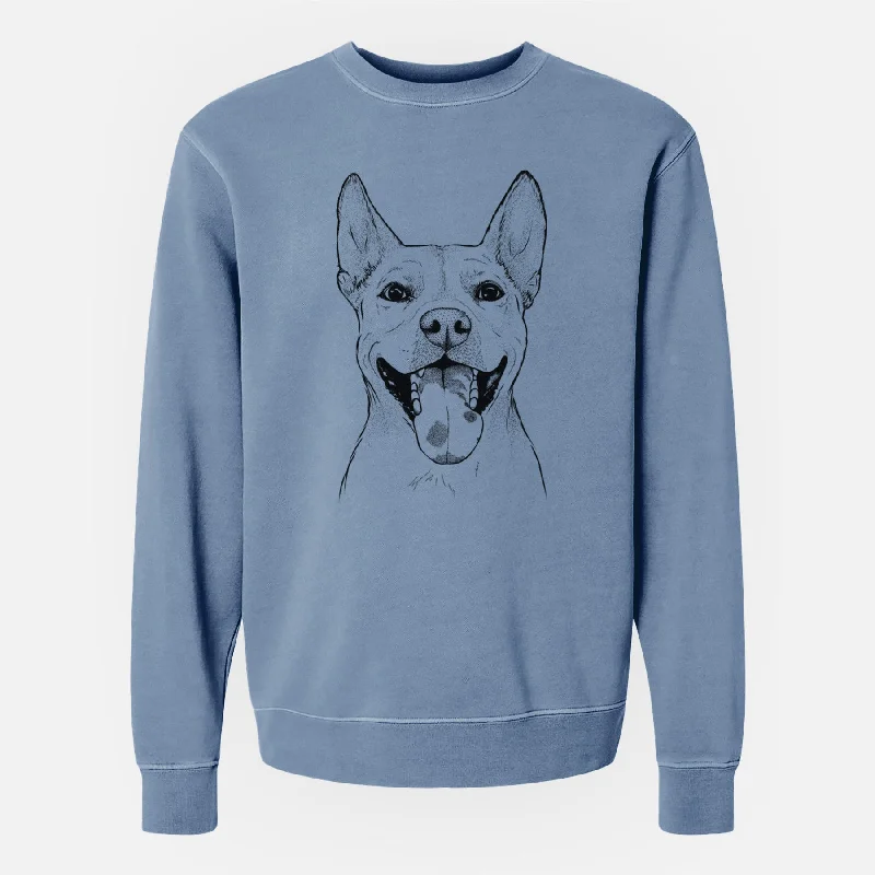 Savings Bonanza Bare Khaleesi the Carolina Dog - Unisex Pigment Dyed Crew Sweatshirt