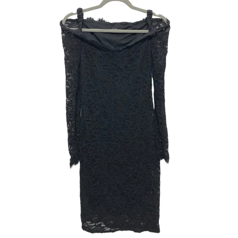 Shop and Save casual summer dressDress Party Midi By Marina In Black, Size: 8