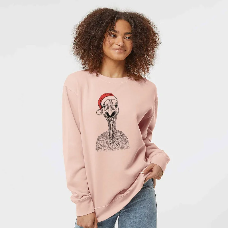 Best Bargains stylish performance hoodieSanta Gobble the Turkey - Unisex Pigment Dyed Crew Sweatshirt Best Bargains stylish performance hoodieSanta Gobble the Turkey - Unisex Pigment Dyed Crew Sweatshirt