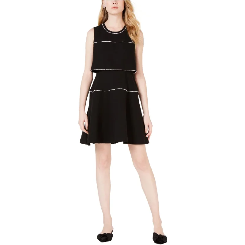 Today Only floral midi dressMaison Jules Womens Pearl-Trim Fit & Flare Dress