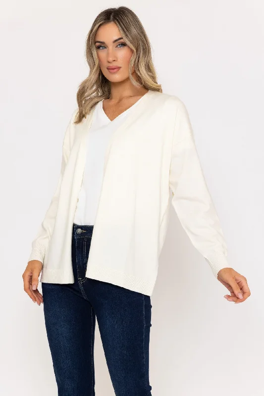 Instant Discount Long Line Cardigan Ivory