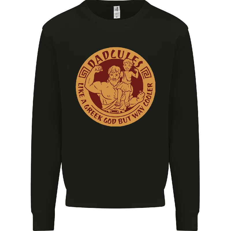 Limited Time Discount Dadcules Funny Fathers Day Gym Bodybuilding Mens Sweatshirt Jumper