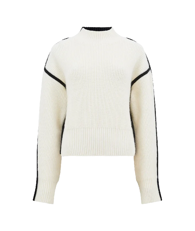 Hot Deal modern coatLorena LS High Neck Jumper - Cream