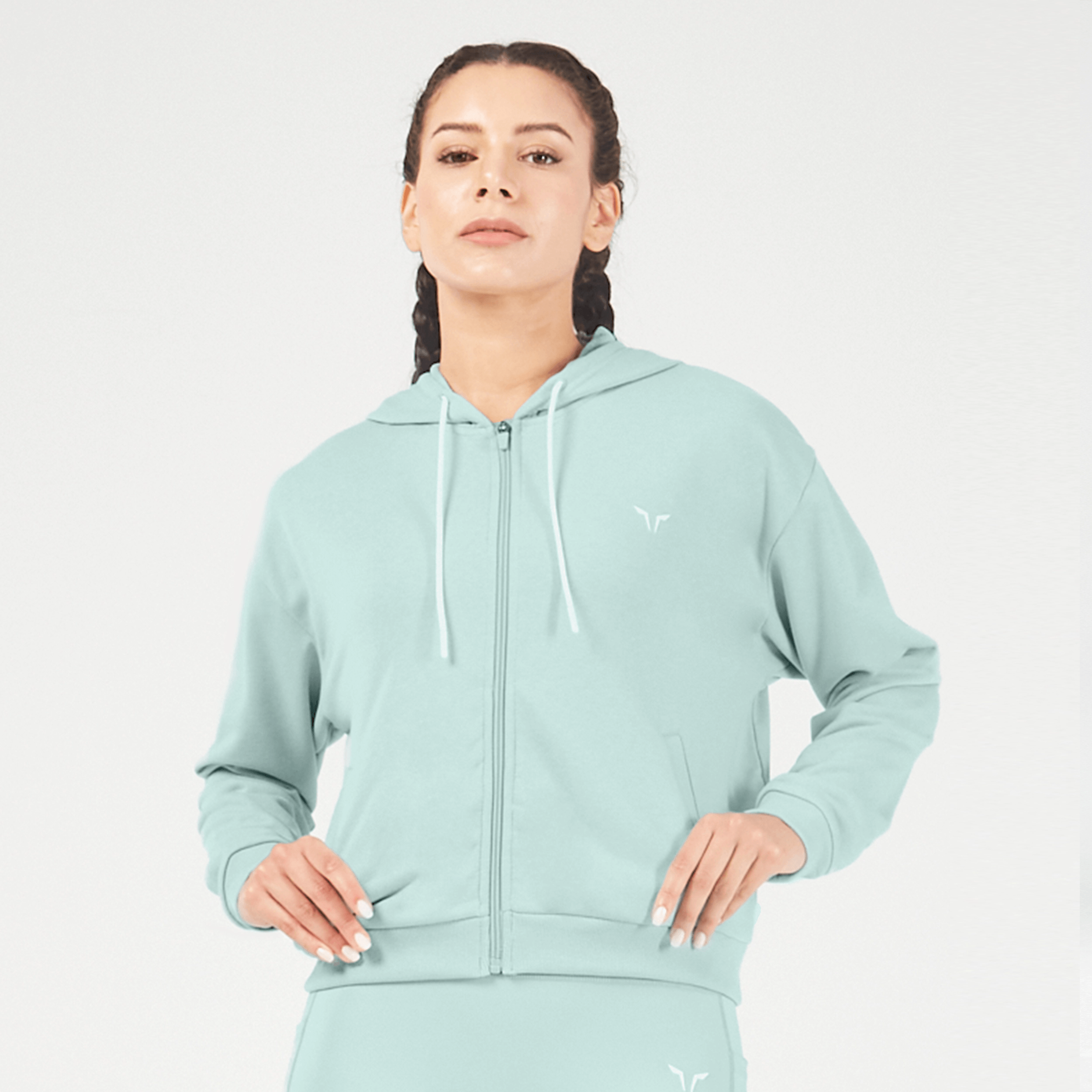 Great Bargains Essential Relaxed Zip Up Hoodie - Grey Mist