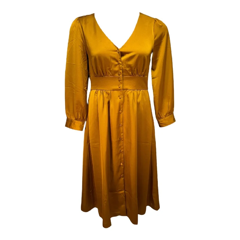Today's Special tiered dressDress Casual Maxi By J. Crew In Gold, Size: 6