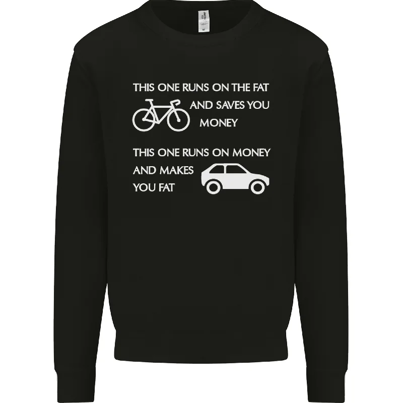 Final Markdown Cycling vs Cars Cyclist Environment Funny Mens Sweatshirt Jumper