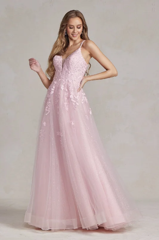 Inventory Reduction draped dressIllusion V-Neck Embroidered Lace Straps Open Back Long Prom Dress NXT1136 Inventory Reduction draped dressIllusion V-Neck Embroidered Lace Straps Open Back Long Prom Dress NXT1136