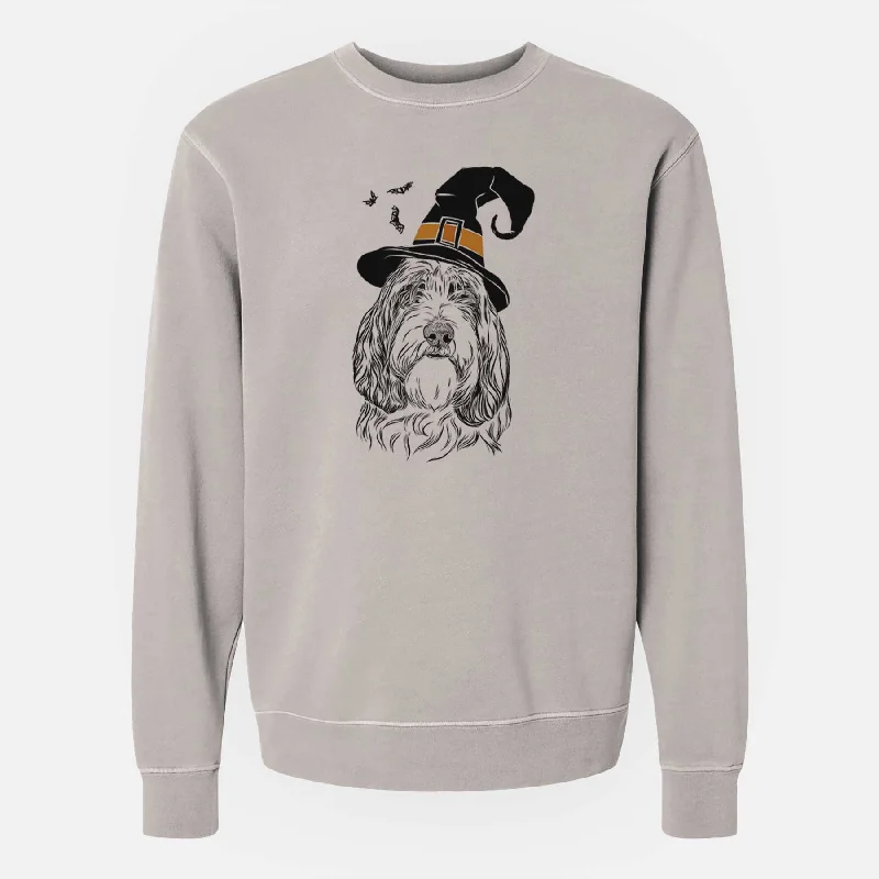 Steals and Deals Witch Gerard the Petit Basset Griffon Vendeen - Unisex Pigment Dyed Crew Sweatshirt Steals and Deals Witch Gerard the Petit Basset Griffon Vendeen - Unisex Pigment Dyed Crew Sweatshirt