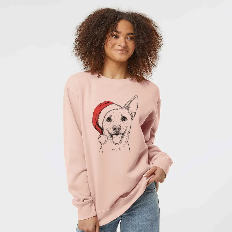 Buy More, Save More stylish athletic hoodieSanta Dinghy the Mixed Breed - Unisex Pigment Dyed Crew Sweatshirt