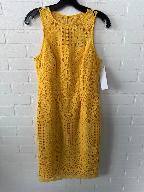Early Bird Discount backless dressDress Party Short By Antonio Melani In Yellow, Size: Xs Early Bird Discount backless dressDress Party Short By Antonio Melani In Yellow, Size: Xs