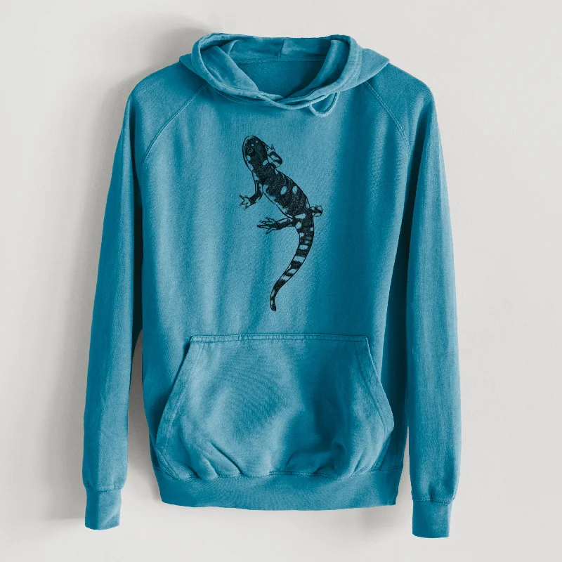 slim fit workout hoodieCalifornia Tiger Salamander - Ambystoma californiense  - Mid-Weight Unisex Vintage 100% Cotton Hoodie