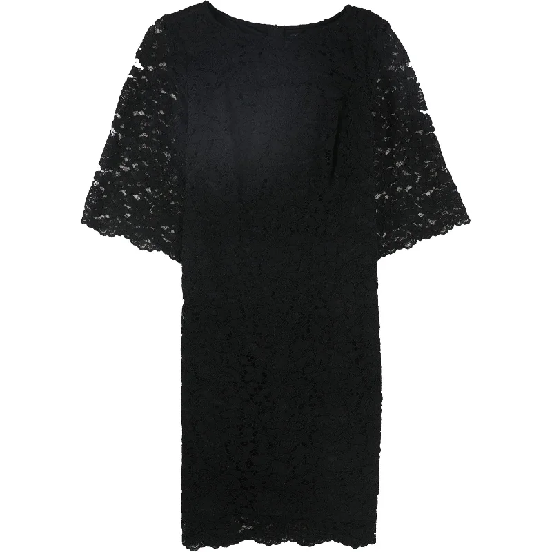 YEAR-End Sale lace dressRalph Lauren Womens Jillias Lace Sheath Dress, Black, 10
