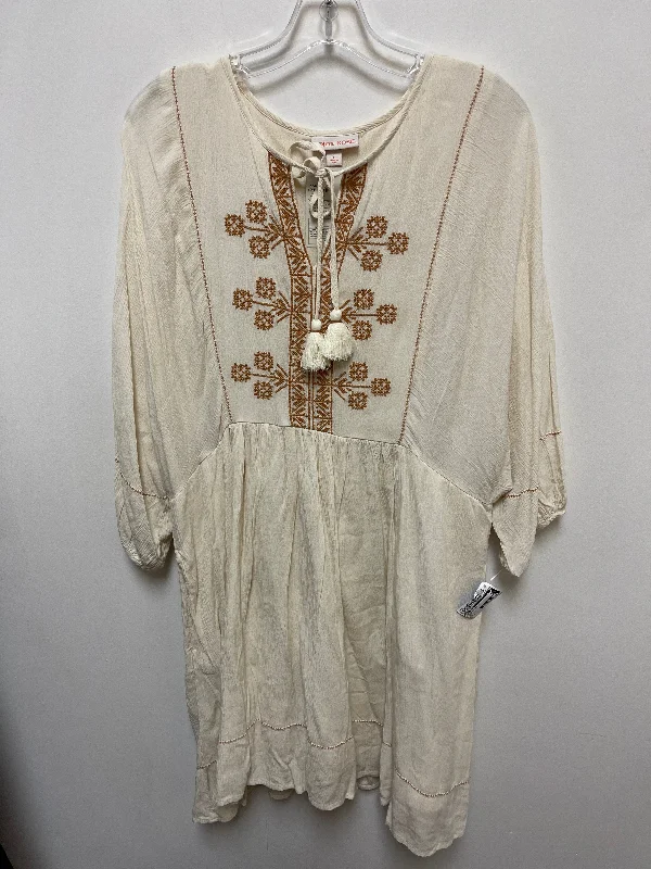 Best Seller puff sleeve dressDress Casual Midi By Knox Rose In Cream, Size: L