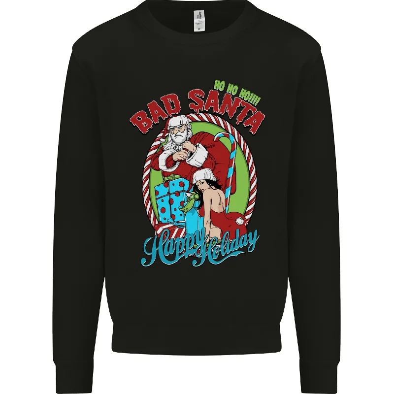 Steals and Deals Christmas Bad Santa Funny Xmas Mens Sweatshirt Jumper